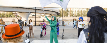 Праздничный заезд на электробордах и самокатах прошел в День защиты детей совместно с компанией «ТТС»