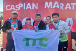Transtelecom Employees Demonstrated Team Spirit and the Will to Win at the Caspian Marathon 2025!